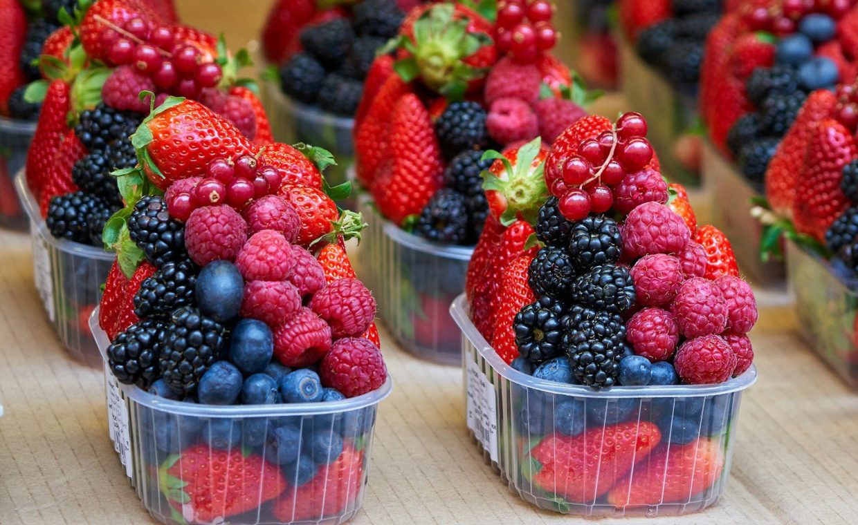 raspberry and blueberry lot